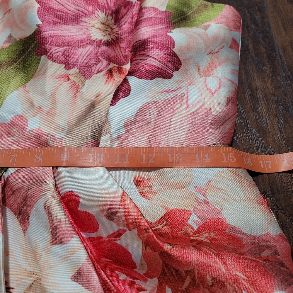 Kay Unger Frankie Draped Floral Dress size 8 - Picture 10 of 12